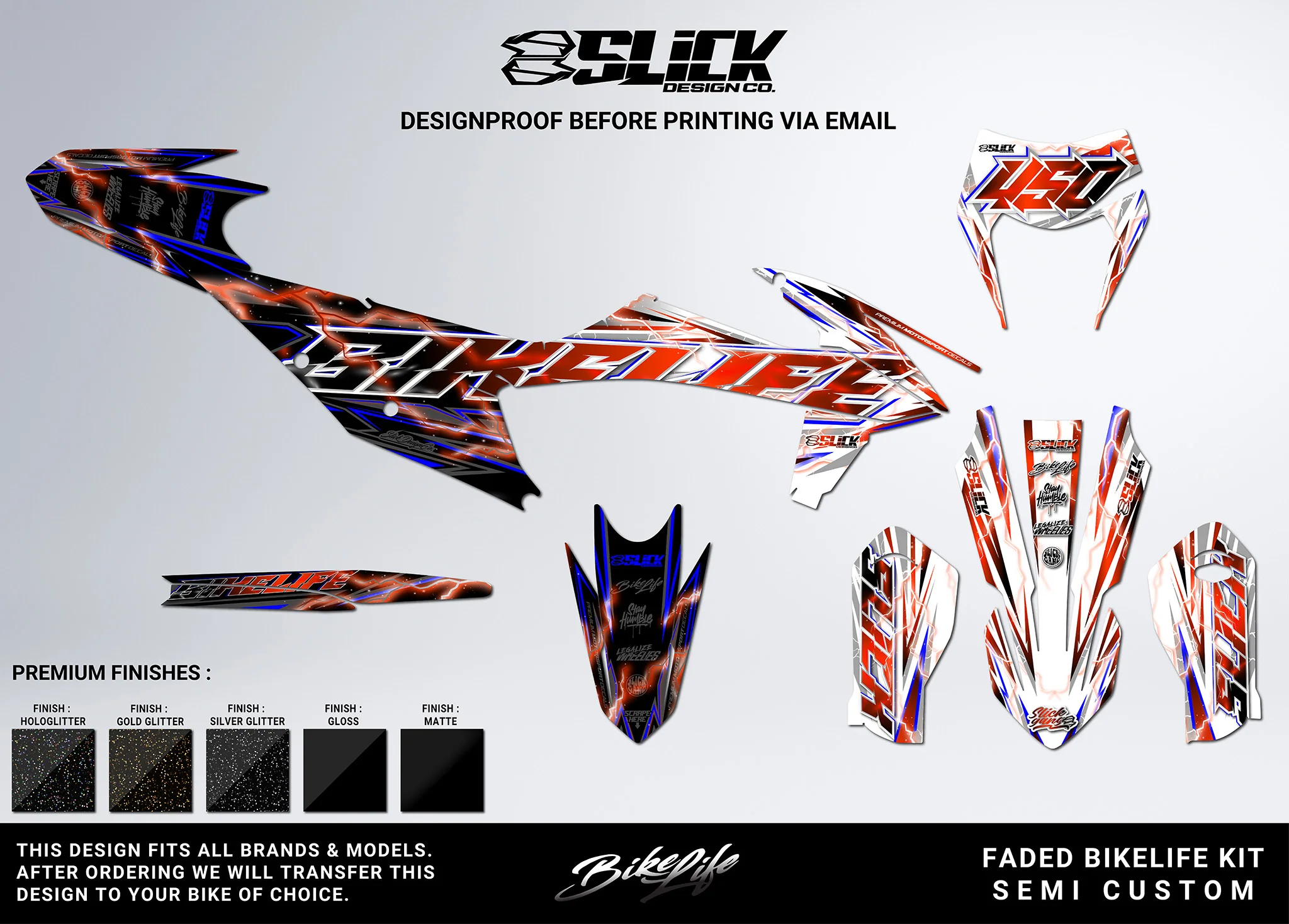 NEW! FADED BIKELIFE - GRAPHICS KIT - Image 11