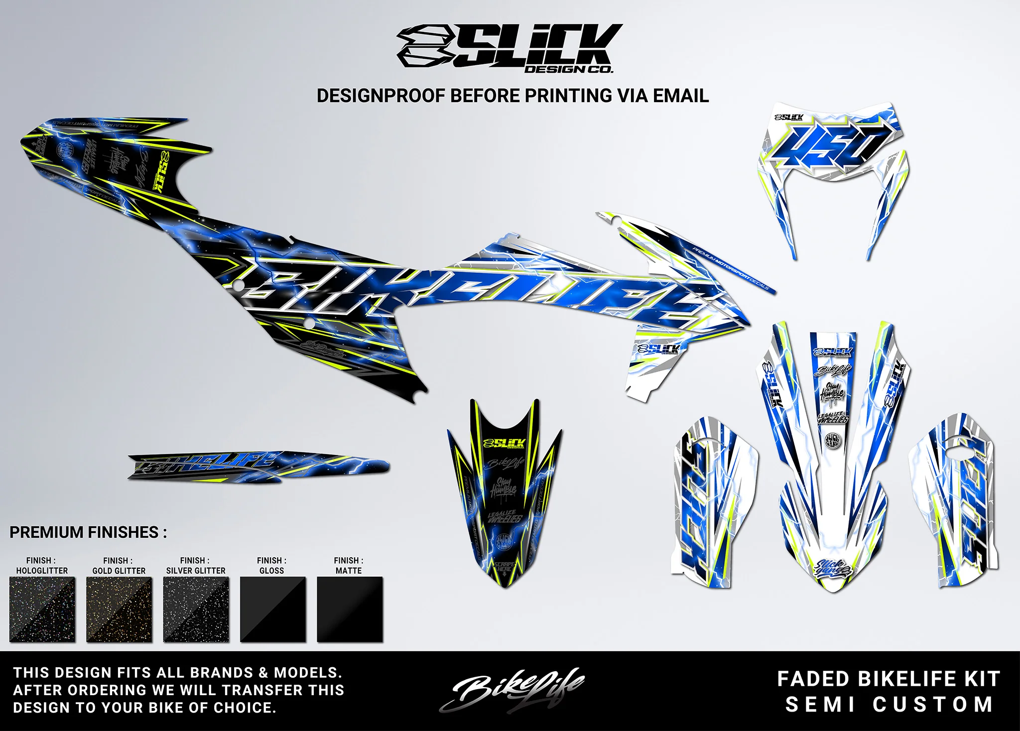 NEW! FADED BIKELIFE - GRAPHICS KIT - Image 12