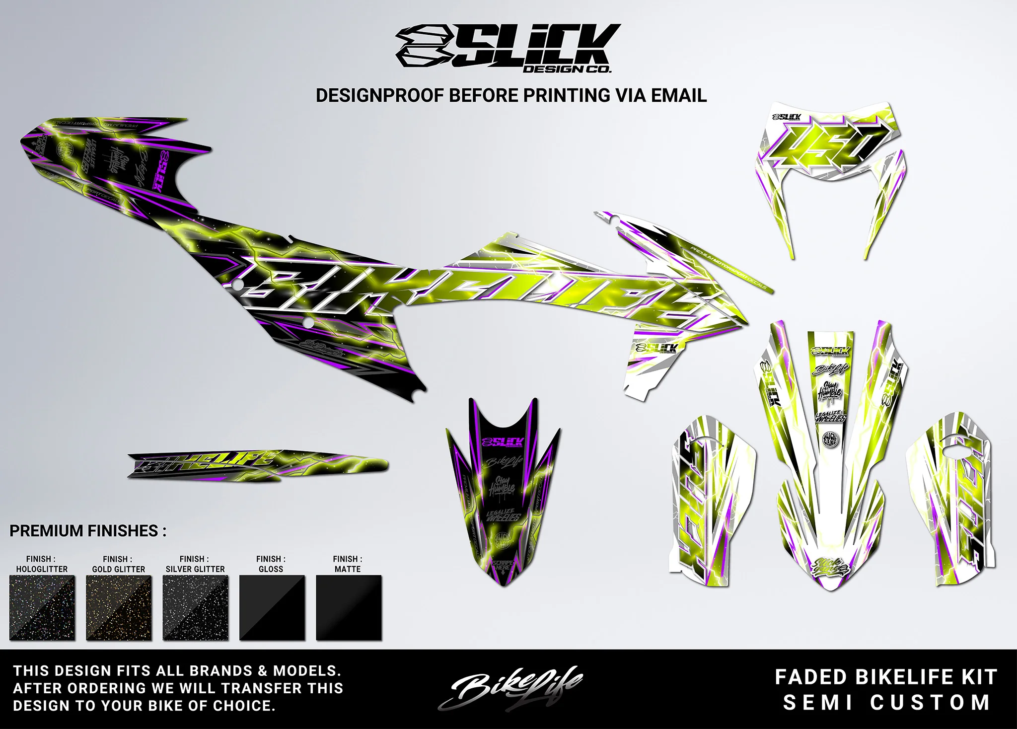 NEW! FADED BIKELIFE - GRAPHICS KIT - Image 13