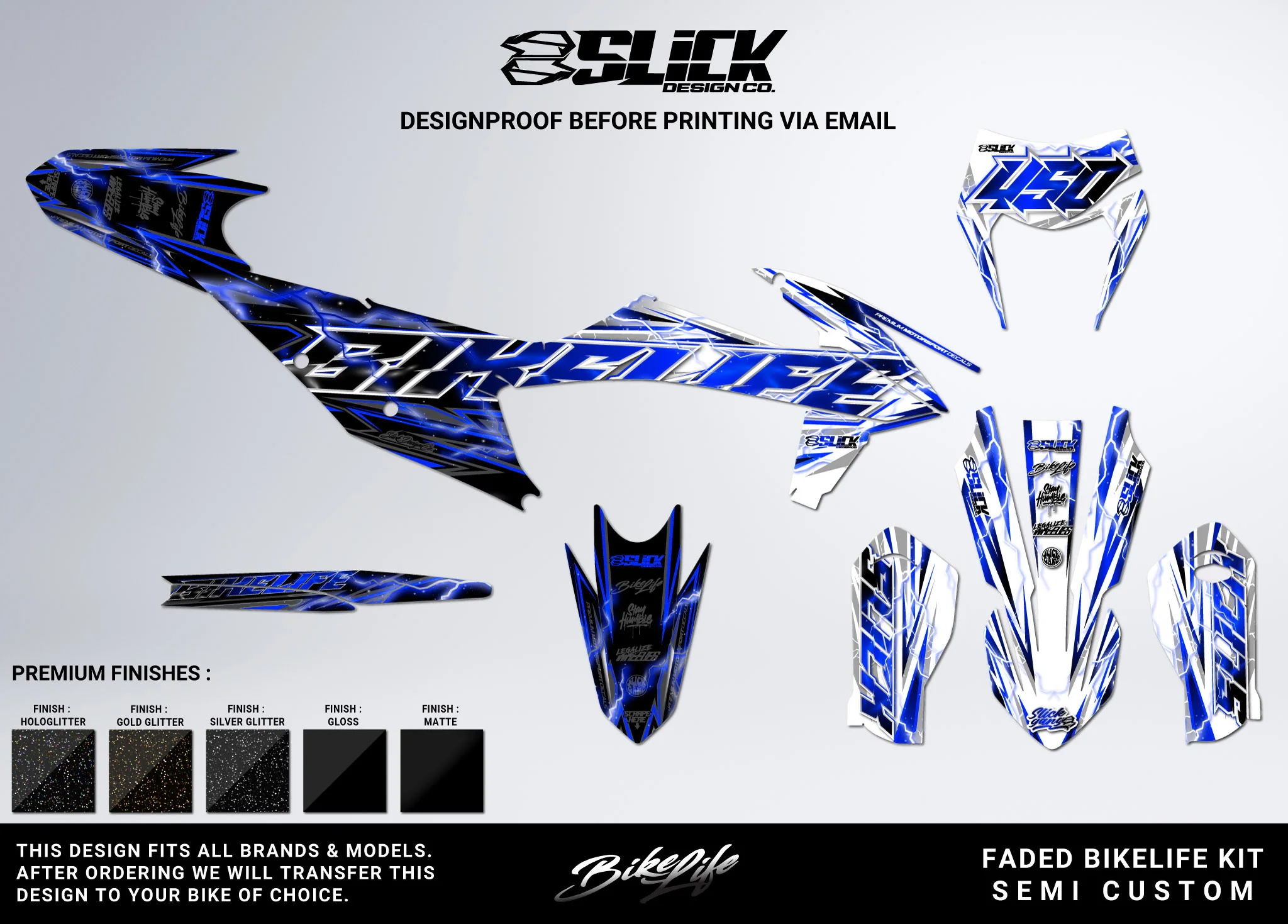 NEW! FADED BIKELIFE - GRAPHICS KIT - Image 4