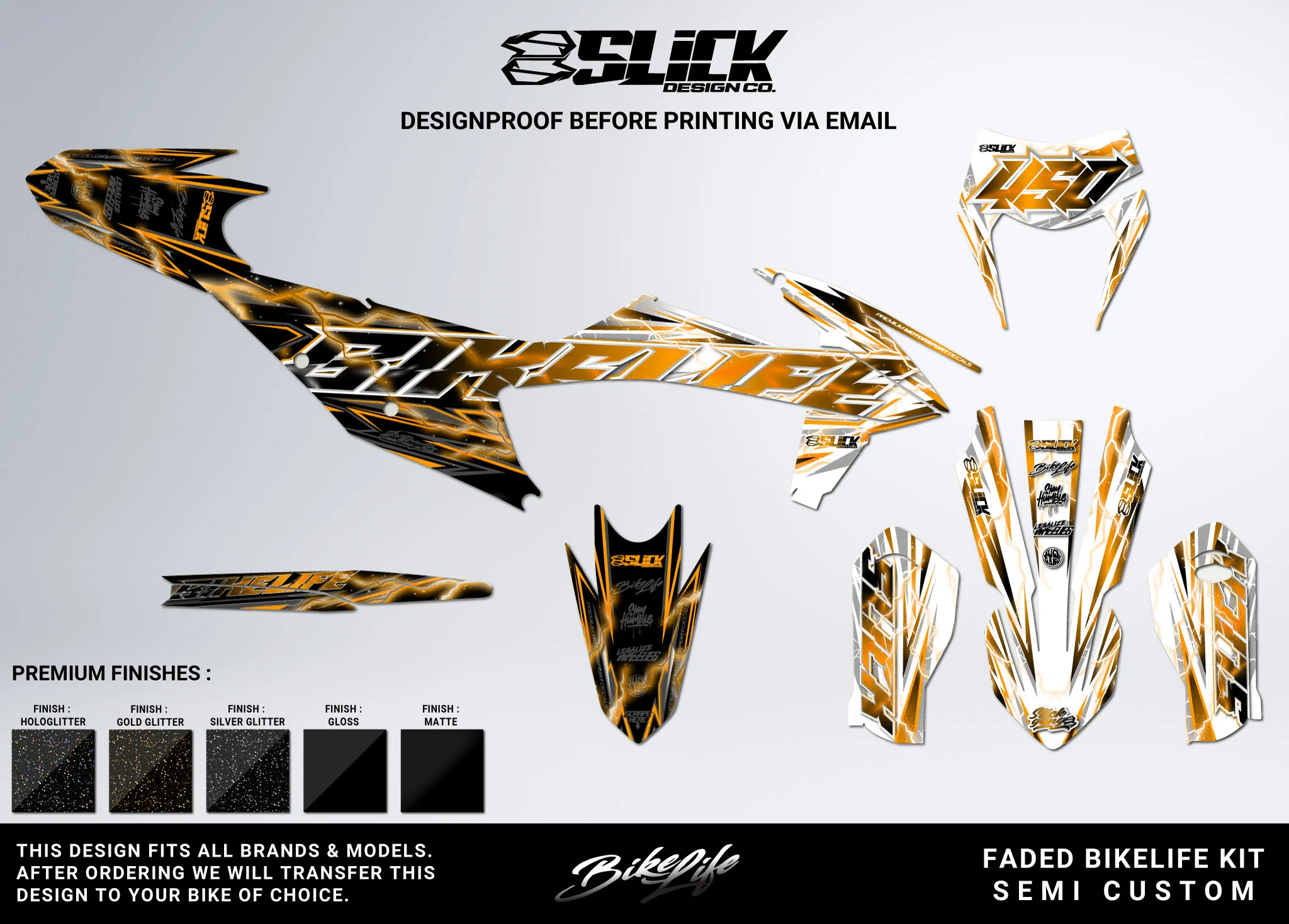 NEW! FADED BIKELIFE - GRAPHICS KIT - Image 6