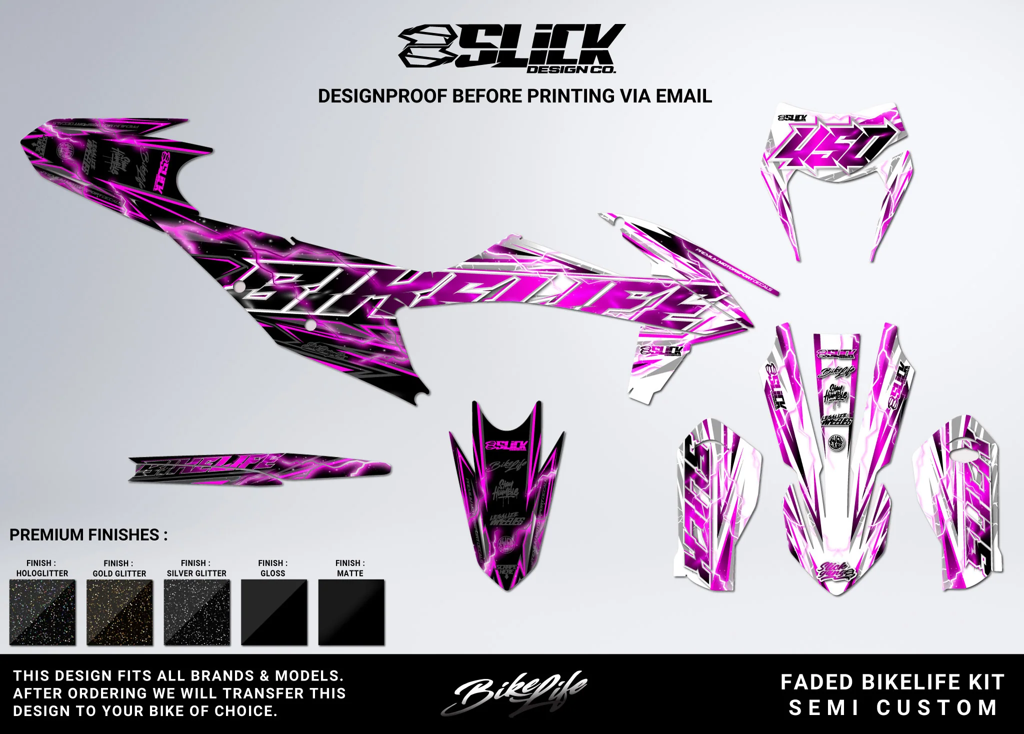 NEW! FADED BIKELIFE - GRAPHICS KIT - Image 7