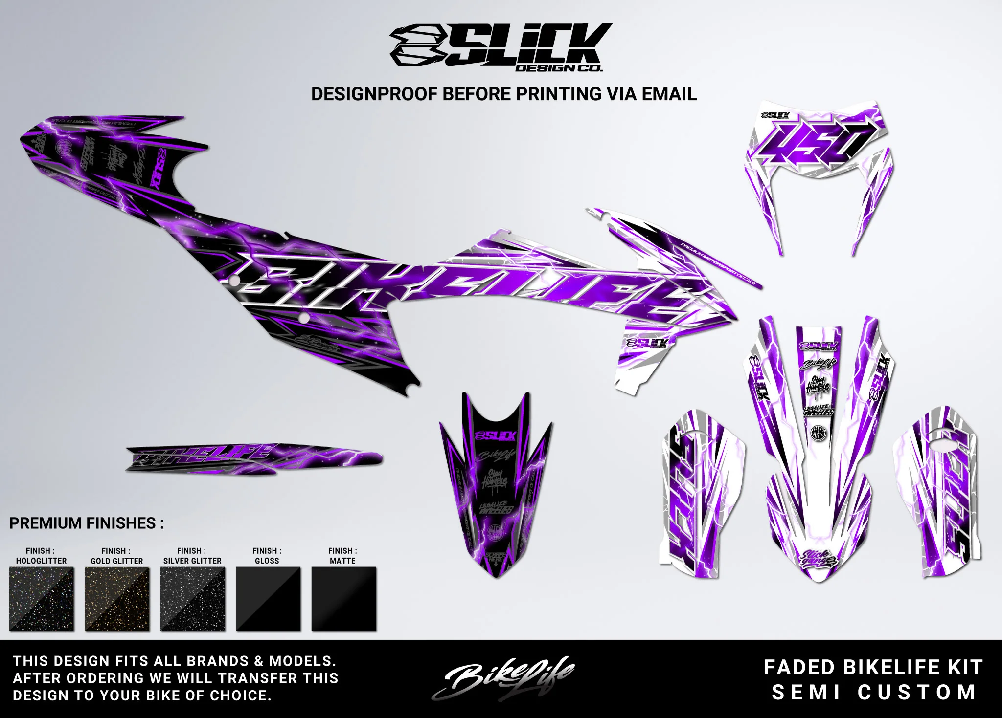 NEW! FADED BIKELIFE - GRAPHICS KIT - Image 8
