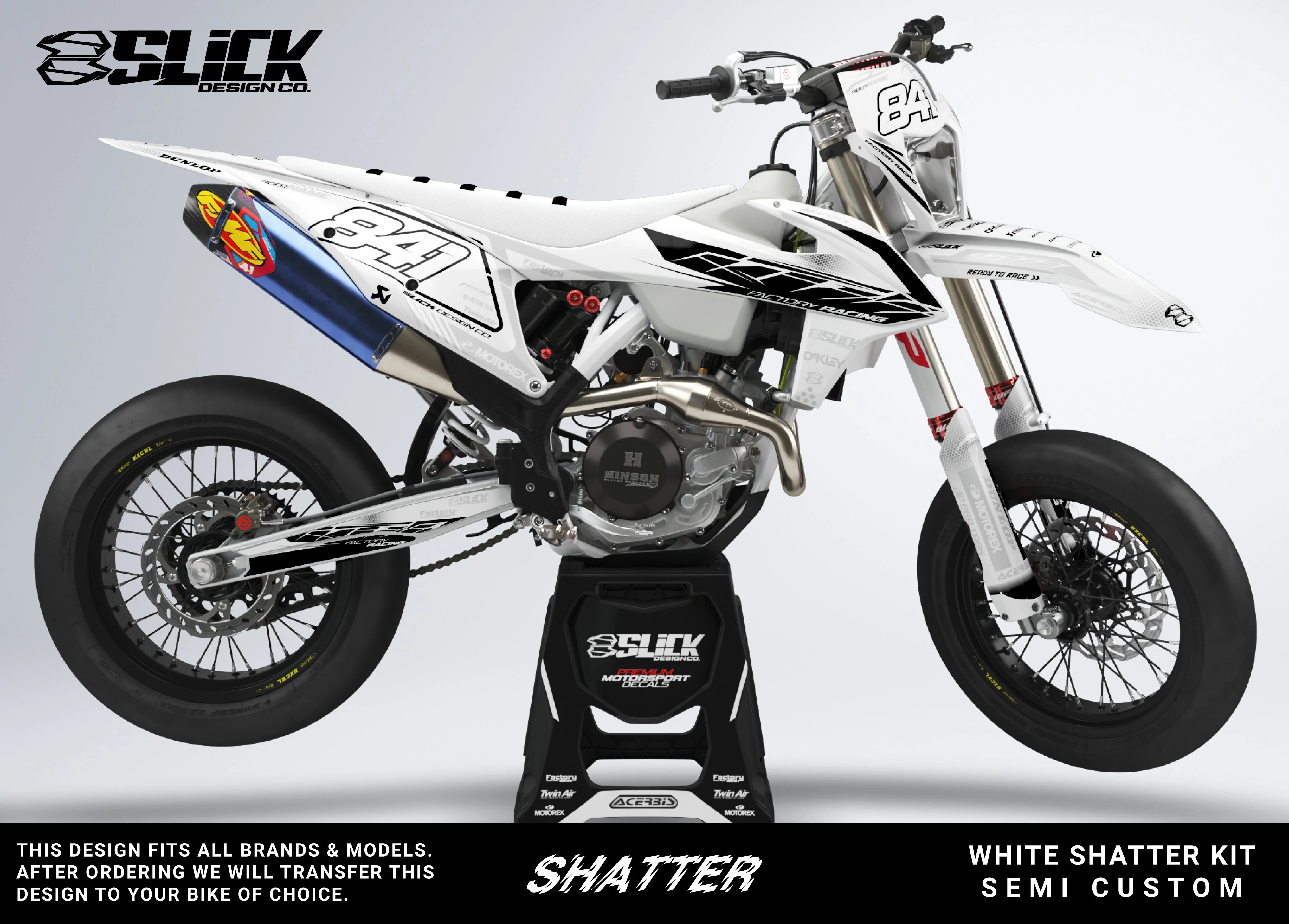 WHITE SHATTER - GRAPHICS KIT (ADD FLUO DOWN BELOW!) - Image 4